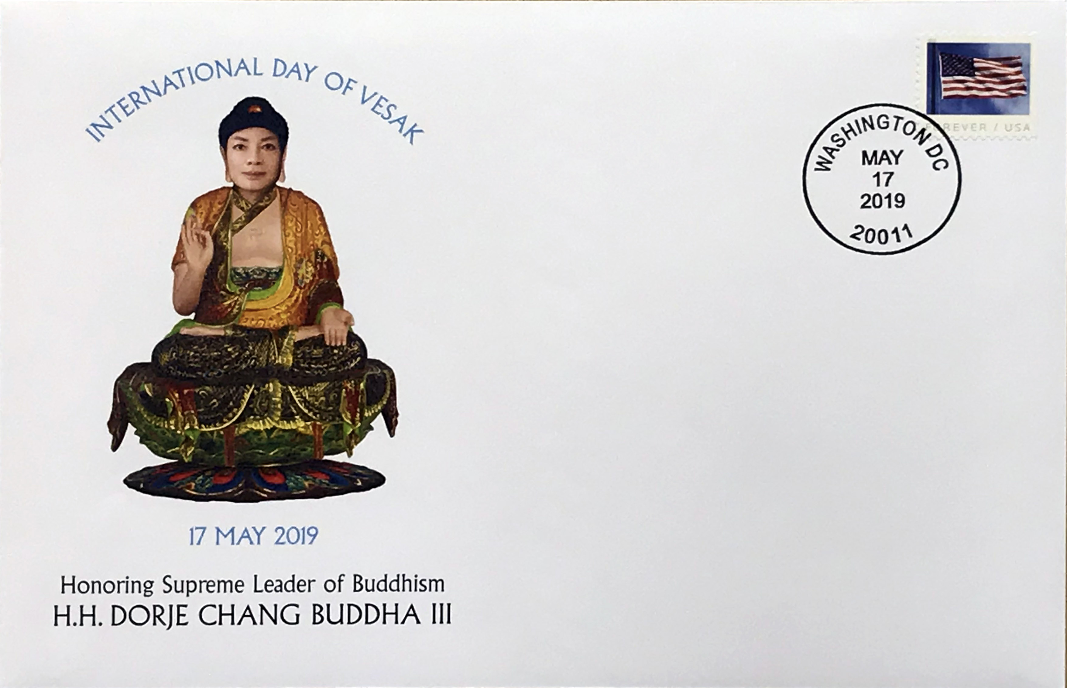 美国邮政总局发行南無羌佛首日封-图片2