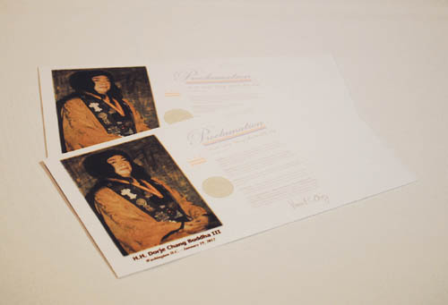 “第三世多杰羌佛日”纪念封首发 全球限量2000套-图片1